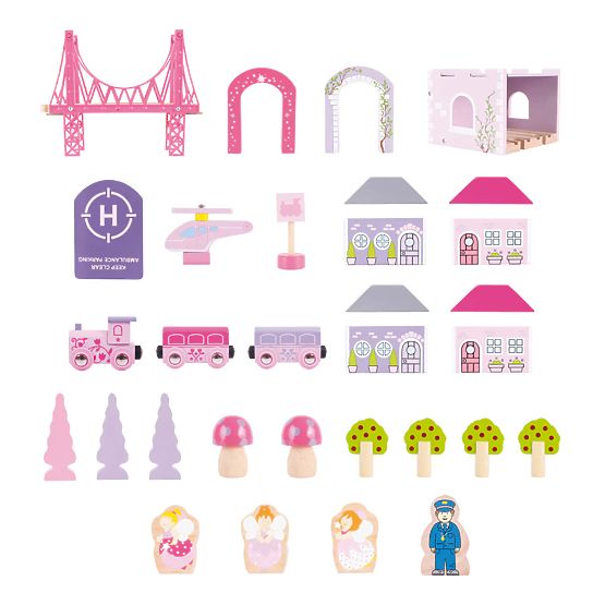 Bigjigs Rail Grande voie ferrée princesse en bois