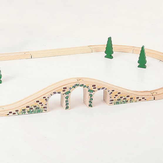 Bigjigs Rail Pont ferroviaire en bois