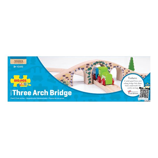 Bigjigs Rail Pont ferroviaire en bois