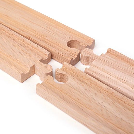 Bigjigs Rail Longs rails droits 21 cm 4 pcs