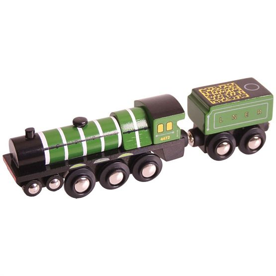 Bigjigs Rail Réplique en bois de la locomotive Flying Scotsman