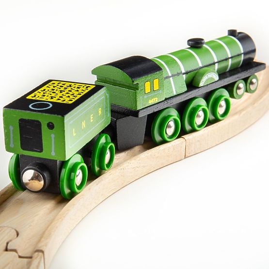 Bigjigs Rail Réplique en bois de la locomotive Flying Scotsman