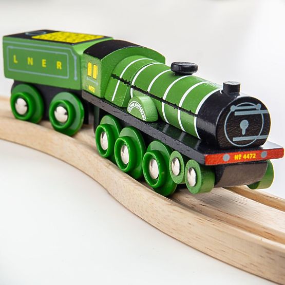Bigjigs Rail Réplique en bois de la locomotive Flying Scotsman