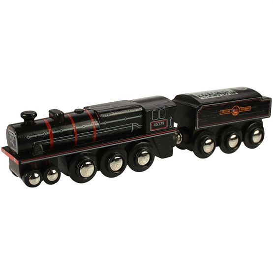 Bigjigs Rail Réplique en bois de la locomotive à moteur Black 5