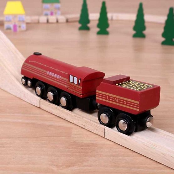 Bigjigs Rail réplique locomotive Duchesse de Hamilton + 3 rails