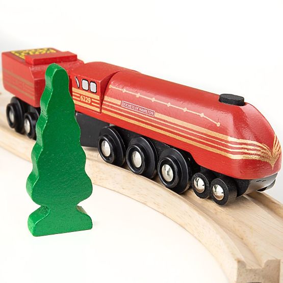 Bigjigs Rail réplique locomotive Duchesse de Hamilton + 3 rails
