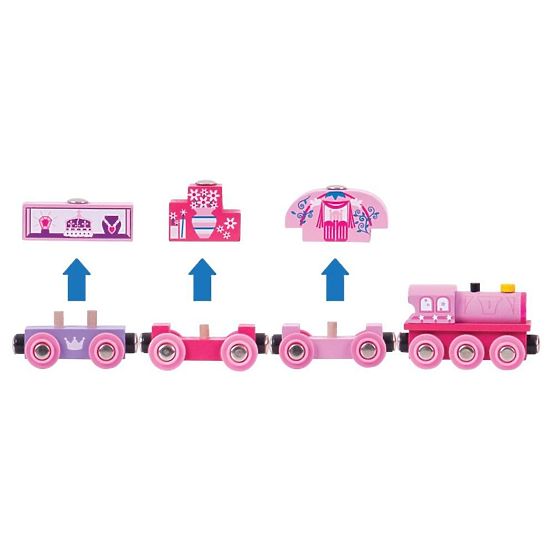 Bigjigs Rail Train pour princesses + 3 voies