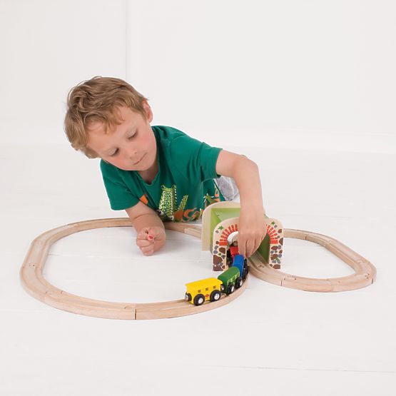 Bigjigs Rail Tunnel ferroviaire double