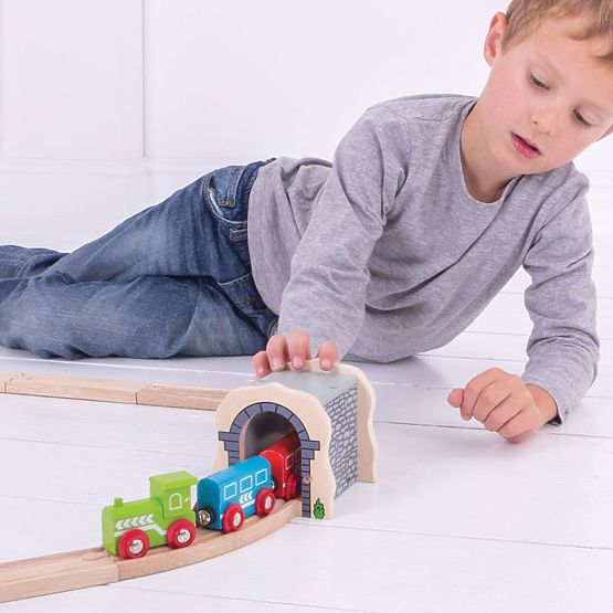 Bigjigs Rail Un tunnel ferroviaire en pierre