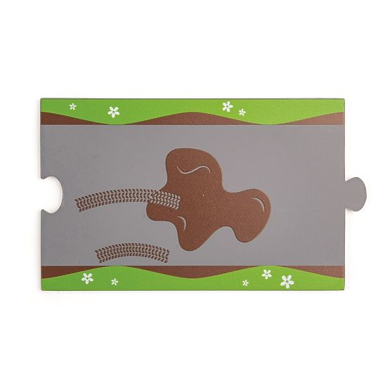 Bigjigs Rail Voie ferrée en bois avec route de campagne 80 pièces