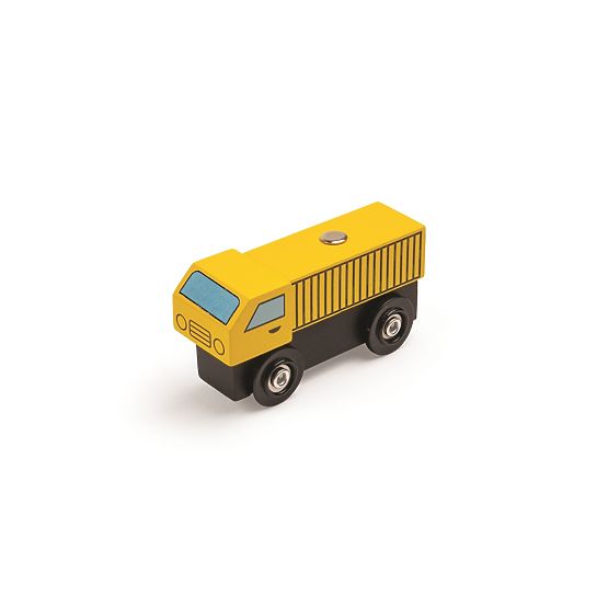 Bigjigs Rail Voie ferrée en bois avec route de campagne 80 pièces
