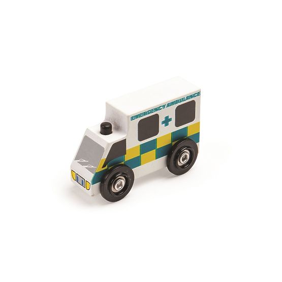 Bigjigs Rail Voie ferrée en bois avec route de campagne 80 pièces