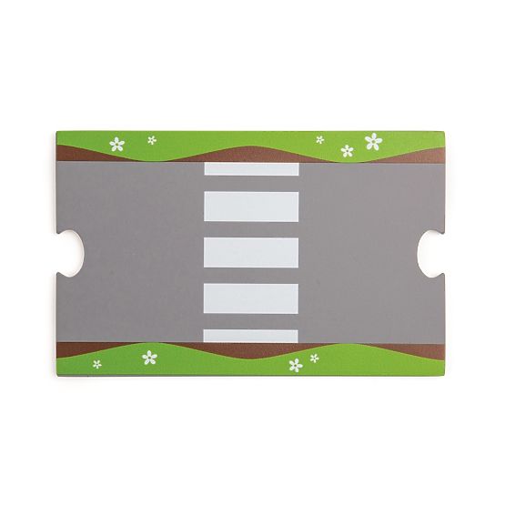 Bigjigs Rail Voie ferrée en bois avec route de campagne 80 pièces