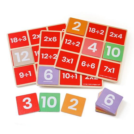 Bigjigs Toys Bingo Mathématique Multiplication et Division