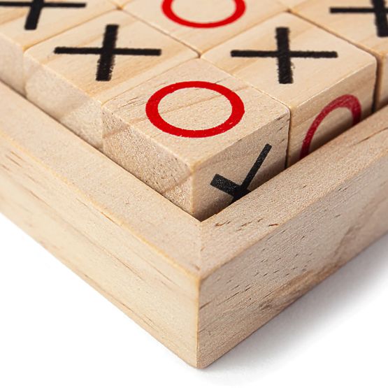 Bigjigs Toys Blocs de tic-tac-toe en bois