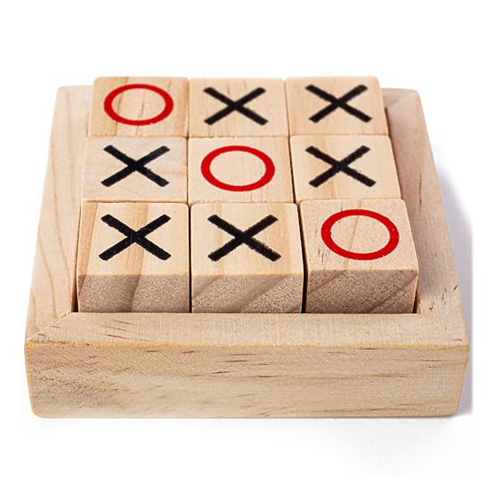 Bigjigs Toys Blocs de tic-tac-toe en bois