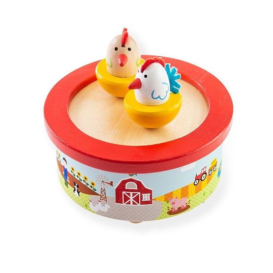 Bigjigs Toys Boîte à musique en bois Ferme