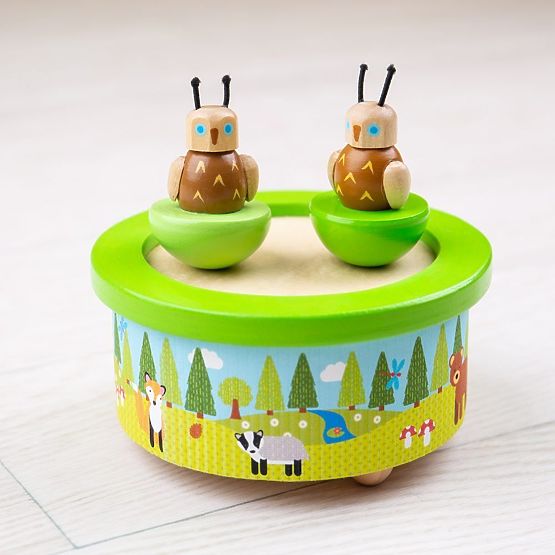 Bigjigs Toys Boîte à musique en bois woodland