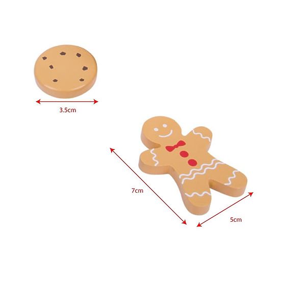 Boîte à jouets Bigjigs avec biscuits en bois