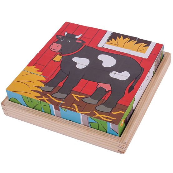Bigjigs Toys Cubes Illustrés Ferme