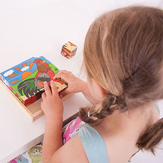 Bigjigs Toys Cubes Illustrés Ferme