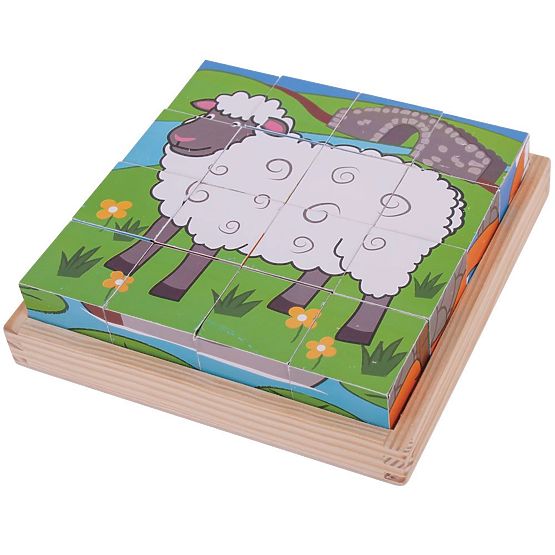 Bigjigs Toys Cubes Illustrés Ferme