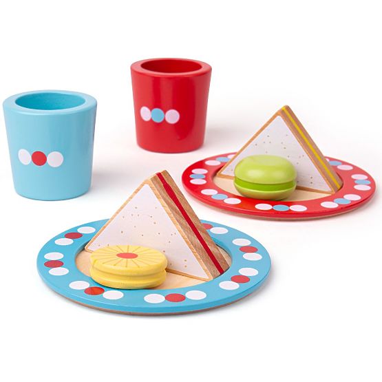 Bigjigs Toys Ensemble de goûter à pois