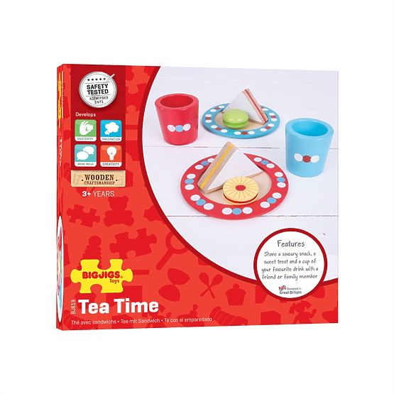 Bigjigs Toys Ensemble de goûter à pois