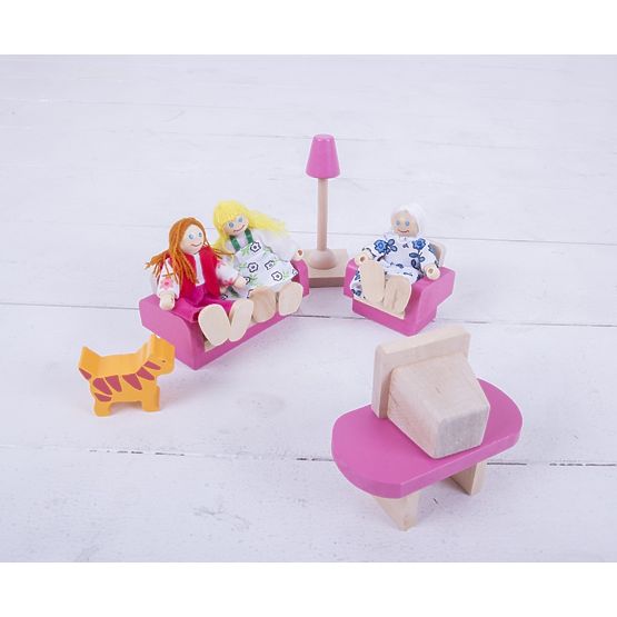 Bigjigs Toys Ensemble de maison familiale