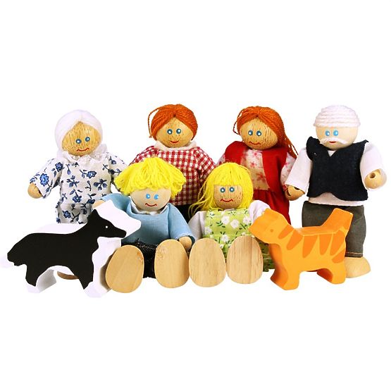 Bigjigs Toys Ensemble de maison familiale