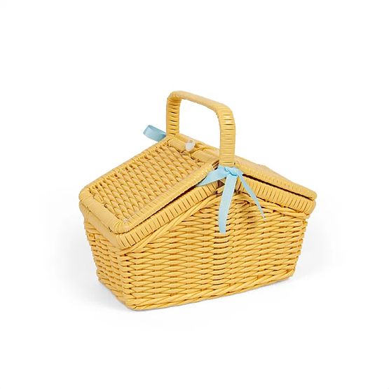 Bigjigs Toys Ensemble de pique-nique dans un panier