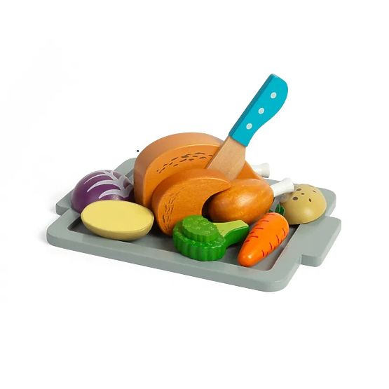 Bigjigs Toys Ensemble Poulet rôti avec légumes