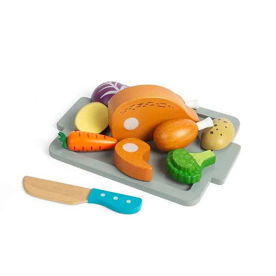Bigjigs Toys Ensemble Poulet rôti avec légumes