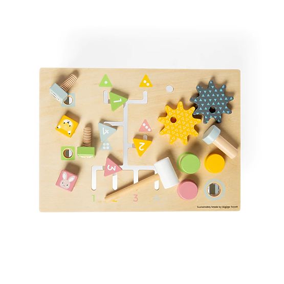 Bigjigs Toys établi avec marteau en bois