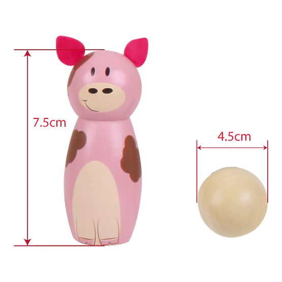 Bigjigs Toys Ferme de quilles en bois