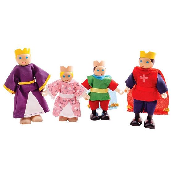 Bigjigs Toys Figurines en bois famille royale