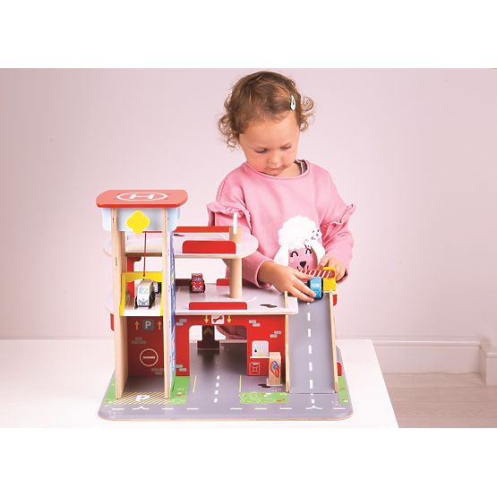 Bigjigs Toys Garage avec parking