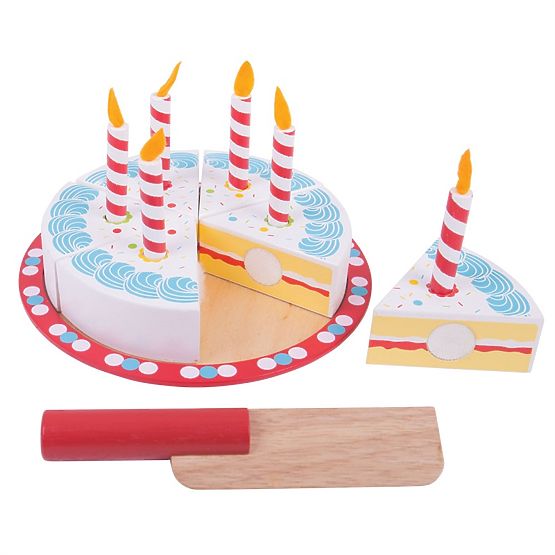 Bigjigs Toys Gâteau d'anniversaire à découper