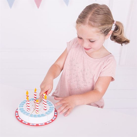 Bigjigs Toys Gâteau d'anniversaire à découper