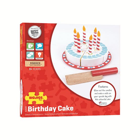 Bigjigs Toys Gâteau d'anniversaire à découper