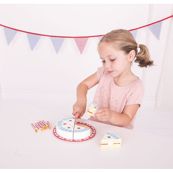Bigjigs Toys Gâteau d'anniversaire à découper