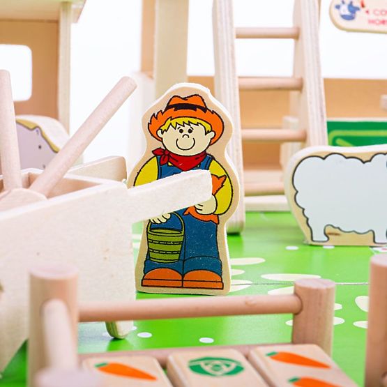 Bigjigs Toys Grande ferme en bois