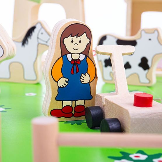 Bigjigs Toys Grande ferme en bois