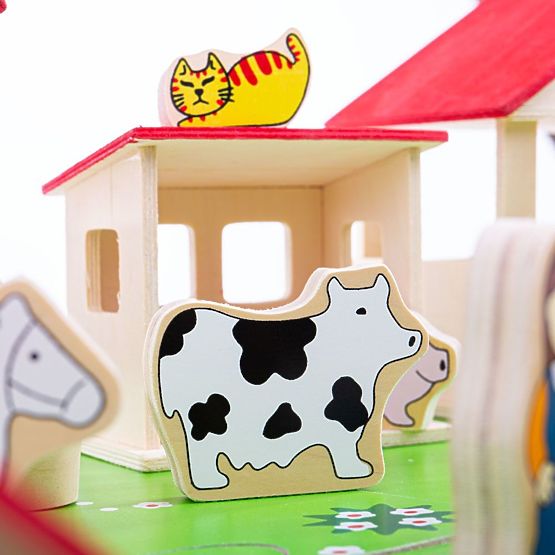 Bigjigs Toys Grande ferme en bois