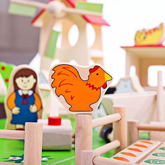 Bigjigs Toys Grande ferme en bois