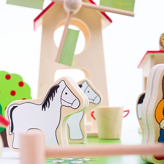 Bigjigs Toys Grande ferme en bois