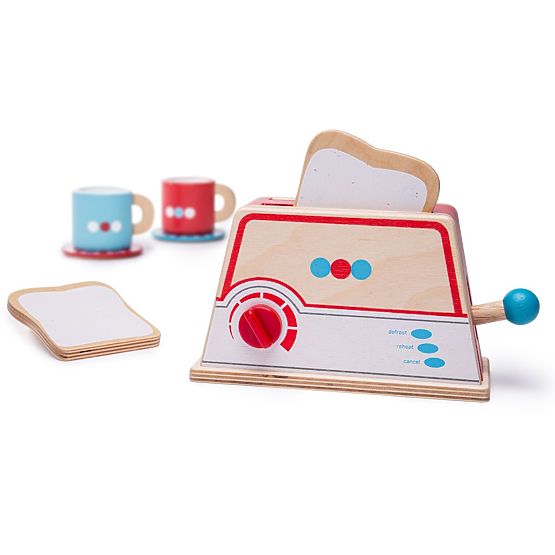 Bigjigs Toys Grille-pain en bois à pois