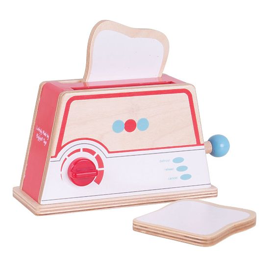 Bigjigs Toys Grille-pain en bois à pois