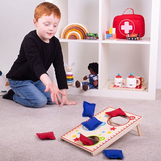 Bigjigs Toys Jeu de lancer d'oreillers