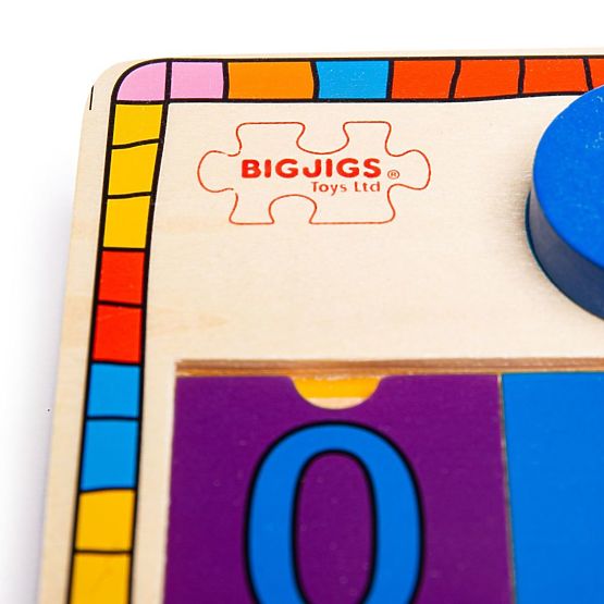 Bigjigs Toys Planche de puzzle avec chiffres